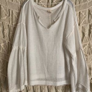 Free People flare long sleeve top